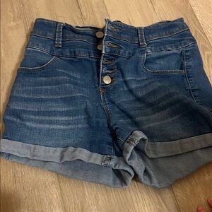 Tinseltown Dark Blue Jean Shorts